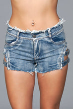 Load image into Gallery viewer, J10 Buckled Down Denim Shorts-9
